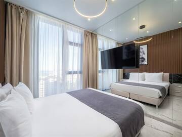 Фото номера Апартаменты Luxe Small без балкона Апарт-отели Апарт-отель МЕТРОПОЛЬ г. Сочи 11