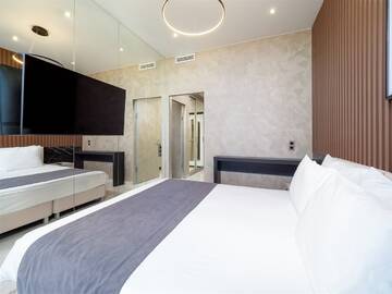 Фото номера Апартаменты Luxe Small без балкона Апарт-отели Апарт-отель МЕТРОПОЛЬ г. Сочи 8