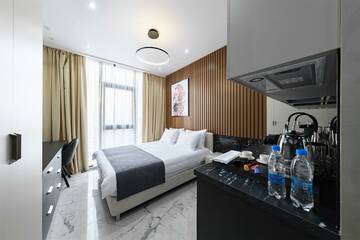 Фото номера Апартаменты Cтудия Апарт-отели Апарт-отель МЕТРОПОЛЬ г. Сочи 5