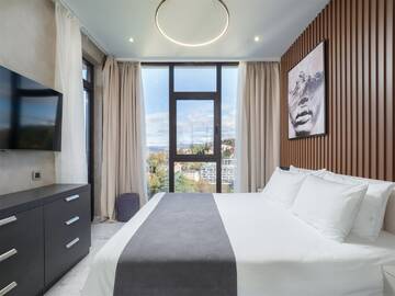 Фото номера Апартаменты Luxe (2 спальни) с балконом Апарт-отели Апарт-отель МЕТРОПОЛЬ г. Сочи 8
