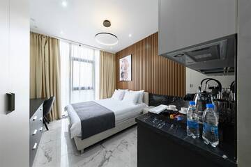 Фото номера Апартаменты Studio без балкона Апарт-отели Апарт-отель МЕТРОПОЛЬ г. Сочи 4