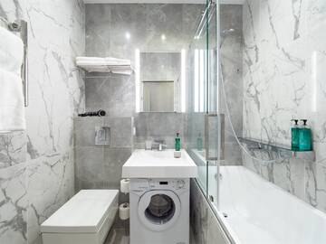 Фото номера Апартаменты Luxe Small без балкона Апарт-отели Апарт-отель МЕТРОПОЛЬ г. Сочи 13
