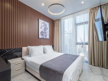 Фото номера Апартаменты Luxe Small без балкона Апарт-отели Апарт-отель МЕТРОПОЛЬ г. Сочи 6