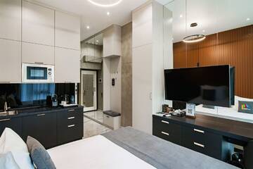Фото номера Апартаменты Studio Garden без балкона Апарт-отели Апарт-отель МЕТРОПОЛЬ г. Сочи 2