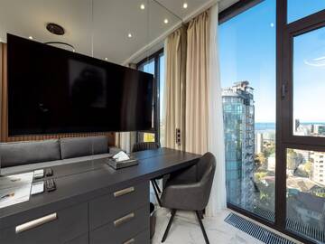 Фото номера Апартаменты Luxe Small без балкона Апарт-отели Апарт-отель МЕТРОПОЛЬ г. Сочи 4