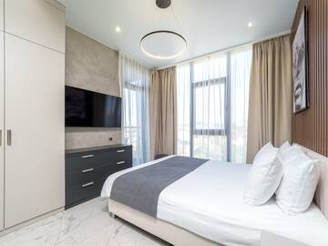 Фото номера Апартаменты Luxe (2 спальни) с балконом Апарт-отели Апарт-отель МЕТРОПОЛЬ г. Сочи 6