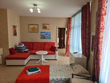 Фото номера Апартаменты c 2 комнатами ( ул. Грибоедова, 10Б) Апартаменты Golden Holiday Apartments г. Сочи 3
