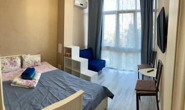 Фото номера Люкс с 2 спальнями ( вид на море) - Курортный пр.,75/1 Апартаменты Golden Holiday Apartments г. Сочи 8