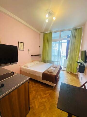 Фото номера Апартаменты с 1 спальней Гостиница Joy Apartments г. Сочи 6
